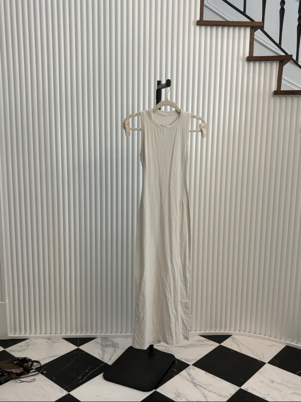 lululemon athletica Sleeveless Cream Maxi Dress